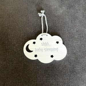 Pottery Barn Baby Sleeping Sign